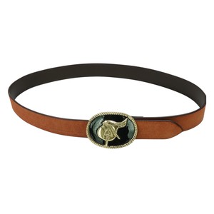 Ceinture en daim avec boucle imitation antique pour femmes et hommes, ceinture de luxe en cuir véritable avec boucle de selle, style européen - Product Image 2