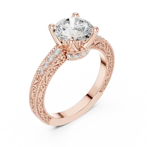 Bague de fiançailles et de mariage de luxe en or massif 18 carats avec halo caché de diamant de laboratoire de 2 carats, taille ronde, couleur E - Product Image 6