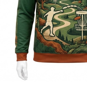 Sweat à capuche personnalisé pour le disc golf, OEM ODM, haute qualité, prix d'usine, léger, doux, confortable, respirant, streetwear athlétique - Product Image 3