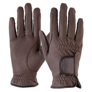 Best Quality Genuine Leather <b>Full</b> Finger Palm Protection Horse Riding Gloves Breathable Anti <b>Slip</b> Winter Zipper Closure - Product Image 2