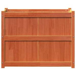 Jardinière en bois de pin massif, brun ciré, 35,4"x19,7"x27,6" pour pots de fleurs et jardinières - Product Image 5