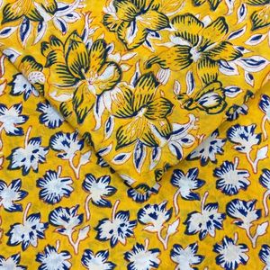 Block Print Cotton Cambric 60X60 Running Fabric Traditional Jaipuri Print Cotton Fabric - Product Image 1