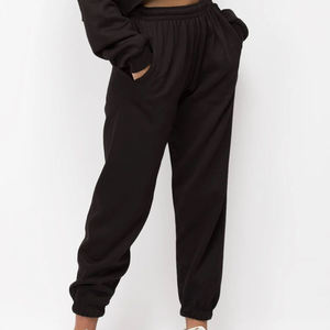 Conjunto Deportivo Premium para Mujer, Bordado, Estilo Vintage, Sudadera Corta y Pantalones Deportivos, 100% Algodón, Logotipo Personalizado, Invierno - Product Image 4