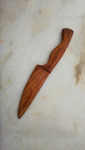 Compostable Wooden Knife Food Grade <b>Disposable</b> Utensils for Takeaway Picnic and <b>BBQ</b> Use - Product Image 3