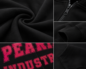 Custom <b>Men</b> Breathable Zip-Up Hoodie Knitted 100% Cotton <b>Pullover</b> <b>Jacket</b> with Pocket Winter Streetwear Heavyweight 240g - Product Image 5