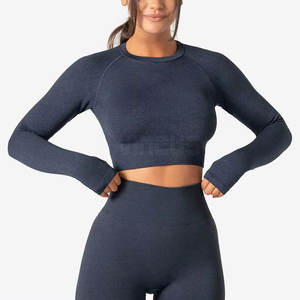 Hauts de sport à manches longues pour femmes, séchage rapide, confortables, respirants, pour la gym, le yoga, la course à pied, le fitness, les activités sportives - Product Image 6