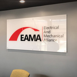 Letrero de Señalización e Información Interior de Acrílico Mica con Impresión UV para Oficinas, Edificios y Espacios Comerciales - Product Image 1