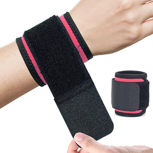 LEAFITS Comfortable Nylon <b>Wrist</b> Wraps Hook Loop Closure Flexible Design Padded <b>Thumb</b> Loop for Weight Lifting Gym <b>Support</b> - Product Image 4