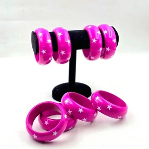 Creative Design Environmental Friendly Customized Epoxy Resin <b>Bangle</b> <b>Gold</b> Flakes Fashion Jewelry Bracelets <b>Bangles</b> for Women's - Product Image 6