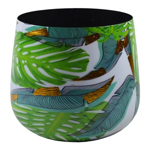 Macetas Negras Pintadas a Mano con Diseños Florales, Hechas a Mano, Ecológicas, Personalizadas, de la Mejor Calidad, Macetas de Hierro con Diseños Pintados a Mano - Product Image 5