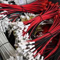 Harnes kabel kustom 2 3 4 5 6-Pin terminal JST SH GH ZH PH XH 1.0 1.25 1.5 2.0 2.54mm Pitch nilon PBT isolasi karet