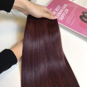 Extensions vierges crues de cheveux de trame de cheveux bruns droits d'os des cheveux vietnamiens crus du fournisseur en gros - Product Image 6