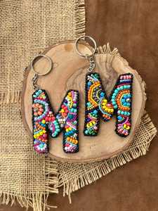 Hand Embroidered Eco-Friendly Felt Woven Fruit Pattern Carabiner Keychain <b>Bag</b> <b>Charm</b> - Product Image 4