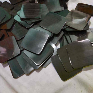 Posavasos de cuerno de búfalo natural para una decoración elegante de la mesa. Juego de posavasos de cuerno artesanal con acabado orgánico. Posavasos de cuerno de lujo. - Product Image 6