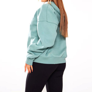 Sweats à capuche de luxe épais personnalisés effet délavé pour femme, automne-hiver, 100 % coton, confortables, entièrement personnalisables, service OEM - Product Image 3
