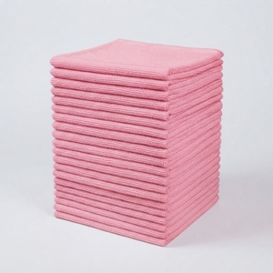Serviettes de cuisine multi-usages en microfibre, carrées, écologiques, couleur personnalisée, séchage rapide, lavables en machine, tissu tricoté, ensemble - Product Image 5