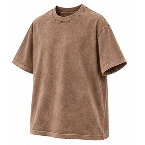 Camiseta de Moda con Lavado Ácido, Fabricante OEM ODM, Algodón Premium, Estilo Vintage Oversize, Ropa al por Mayor, Lavado Ácido Personalizado - Product Image 4