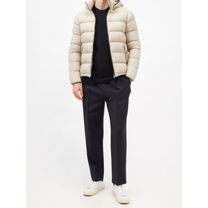 <b>Men's</b> quilted puffer jacket Solid canvas <b>winter</b> coat Stand collar zipper outerwear Nylon casual puffer coat - Product Image 3