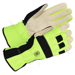 Guantes de Esquí de Piel de Cabra Térmicos de Alta Visibilidad con Pantalla Táctil y Forro de Piel - Ecológicos para Esquí, Ciclismo y Pesca - Product Image 2
