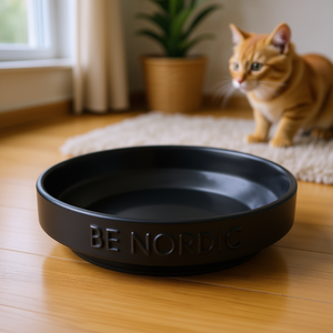 Ciotola per Animali Domestici in Ceramica Be Nordic 0,3 L 16 Cm Nera - Product Image 3