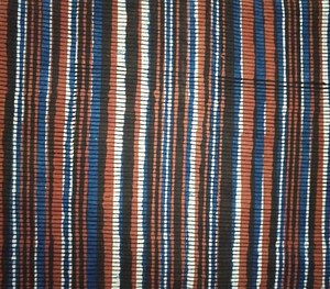 ผ้าฝ้ายพิมพ์ลายด้วยมือ ลายทางหลากสี ผ้าฝ้ายอินเดียทำมือเนื้อนุ่ม ลายทาง สำหรับตัดชุด - Product Image 2