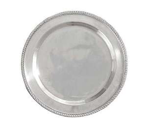 Plato de Presentación Metálico Ecológico Biodegradable de Diseño Pulido Premium Bold Blossom, 100 Unidades, Hecho a Mano, Apto para Lavavajillas, Estilo Americano - Product Image 1