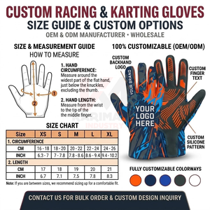 Gants de course personnalisés quatre saisons ignifuges respirants résistants à la chaleur pour le sport automobile F1 Karting Piste Unisexe - Product Image 6
