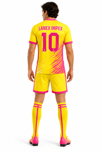 Ensemble de maillots de football personnalisés de haute qualité pour hommes et garçons, respirant, vêtements de sport d'équipe, chemise à manches courtes, shorts, kit de club - Product Image 4