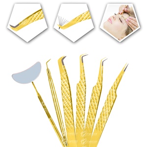 Pince à cils à bout pointu anti-magnétique et résistant à la corrosion avec poignée lisse emballage personnalisé - Product Image 3