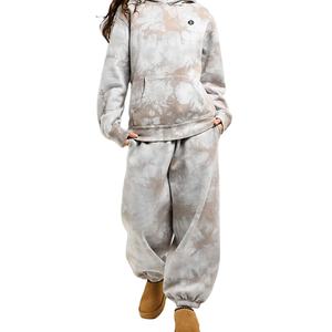 Sweat-shirts à capuche tie-dye unisexes personnalisés, vente en gros, OEM et ODM, marque privée, sweat-shirts en polaire, ensemble streetwear pour les marques de vêtements américaines - Product Image 5