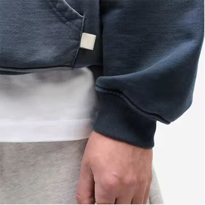 Sudadera con capucha para hombre y niño, de material grueso, con lavado ácido, de secado rápido, personalizada al por mayor - Product Image 5