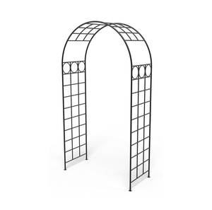 Arche de jardin en fer forgé sur mesure avec structure courbée artistique et finition haut de gamme - Product Image 2