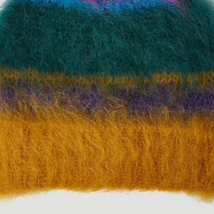 Solid color knit beanie 100% acrylic <b>winter</b> <b>cap</b> Cuffed beanie hat yellow Mustard color casual hat - Product Image 4
