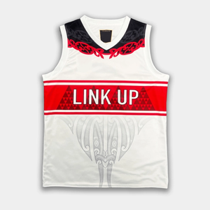 Maillot de basketball réversible personnalisé, uniforme double face par sublimation, noir et blanc, tenue d'équipe, vente en gros OEM - Product Image 2