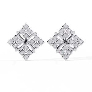 Pendientes de Diamantes Celestiia Bloom en Oro Sólido de 9k, 14k, 18k, Fabricados a Medida en Oro Rosa, Oro Amarillo y Plata 925 - Product Image 6