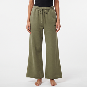 Pantalones Jogger Casuales para Mujer, Color Verde Oliva, de Pierna Ancha, Transpirables, de Alta Calidad, al por Mayor - Product Image 1