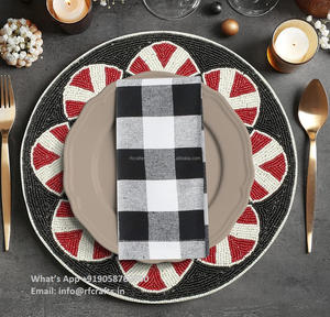 Manteles y posavasos con cuentas de lujo, la última colocación decorativa en varios colores para vajilla - Product Image 6