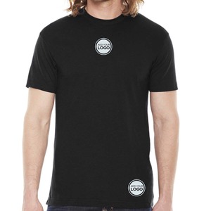 T-shirts unisexes Bella + Canvas en jersey Bella Canvas CVC noir, t-shirts unisexes en tissu mélangé tri-blend noir chiné - Product Image 1