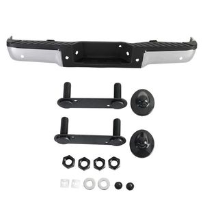 Paraurti Posteriore per Ford F150 2009-2014 con Fori, Argento/Acciaio - Product Image 2