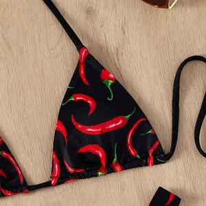 Trendy Sublimation Print Swimsuit Sophisticated Texture High Quality Two Piece Bathing Suit Women Beach Wear <b>Bikini</b> - Product Image 3