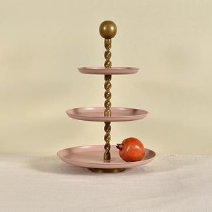 Moderno Soporte Metálico para Pastel y Postres, Juego de Exhibición para Fiestas de Cumpleaños, Bodas y Eventos, Soporte de Pastel de 3 Niveles - Product Image 6
