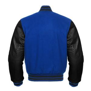 Professional Lettermen Puffer Jacket Windproof Comfortable Leather Sleeves High Varsity Jacket OEM Service Cheap Price Wholesale - Product Image 2