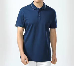Chemises de golf pour hommes de qualité supérieure, personnalisées, 100% coton, manches courtes, respirantes, séchage rapide, écologiques, sport, décontractées, imprimées - Product Image 1