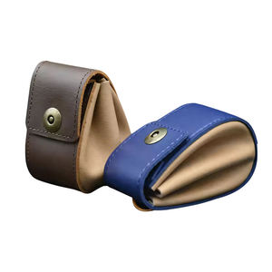 Elegante Bolsa Plegable de Lujo para Dados de Cuero PU Azul, Bandeja para Dados de Juego DnD, Bolsa con Cordón para Monedas y Llaves con Botón - Product Image 2