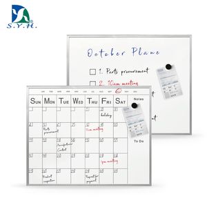 Pizarra Magnética Superfina y Resistente con Marco de Aluminio Mate, Calendario Mensual de Borrado en Seco, Planificador, Pizarra Blanca, Tamaño Personalizable, Fuerte - Product Image 1