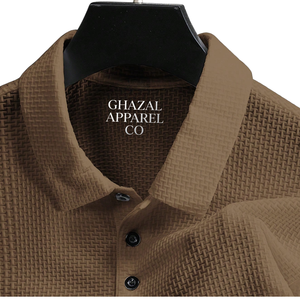 Camiseta de Punto para Hombre, con Logotipo Frontal, Transpirable, de Manga Corta, Informal, Ligera, para Golf, Verano, Cómoda, Corte Regular - Product Image 4