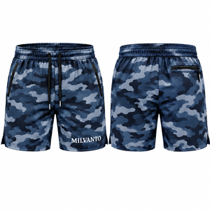 Navy Custom <b>Camo</b> Athletic <b>Shorts</b> <b>Men</b> High Quality Quick Dry Breathable Moisture Wicking Gym Workout Training Sports <b>Shorts</b> - Product Image 1