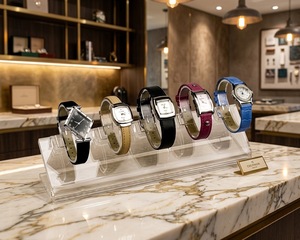 Support d'affichage de montres en acrylique personnalisé pour comptoir de magasin de détail - Product Image 1