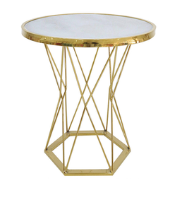 Rectangular Metal Eco-Friendly Coffee <b>Table</b> with Marble Top Metal <b>Legs</b> Modern Design for Living Room - Product Image 2