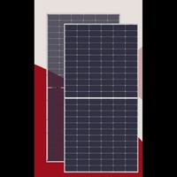 Panneaux solaires monocristallins demi-cellules 535W à haut rendement, cadre double paroi en aluminium anodisé argenté, connecteurs de boîtier de jonction divisés IP68, PID